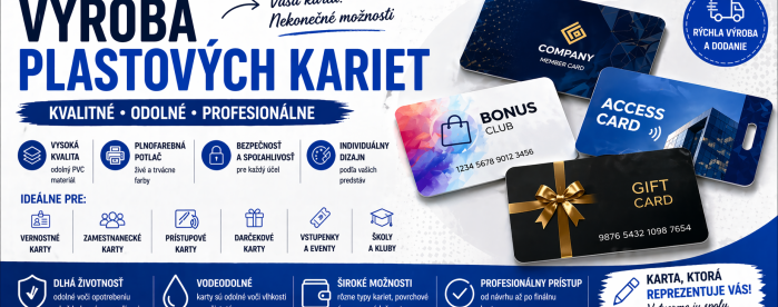 Výroba plastových kariet